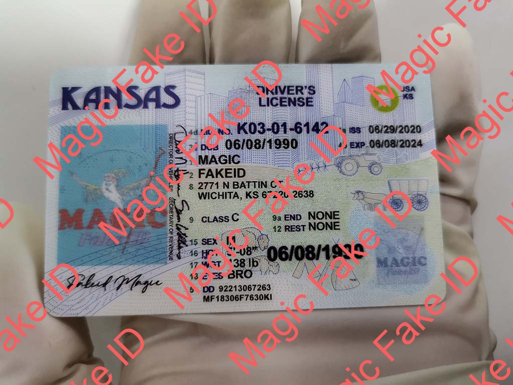 Kansas Driver License - Magic Fake IDs | Scannable Fake IDS | Kansas fake id